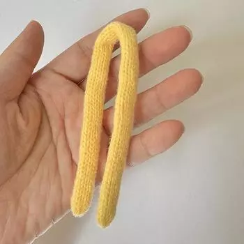 Мини вязаный шарф рождественская кукла-скрутка аксессуары своими руками кукольный шарф для куклы коричневый