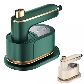 Мини-вращающийся паровой утюг, ручной двойной генератор горячего и влажного пара, портативный отпариватель для одежды, домашний подвесной отпариватель для путешествий оливковое зеленый