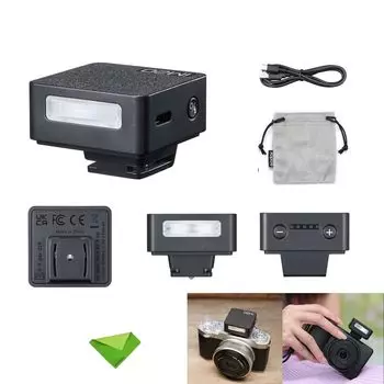 Мини-вспышка Godox iM20 Speedlight для Panasonic Olympus, время перезарядки 3 секунды, примерно 440 мАч, мини-вспышка для Sony ZV1 и других зеркальных фотокамер, литиевая