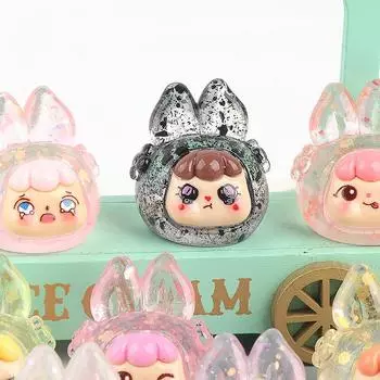 Мини взрывная вспышка зыбучие пески кролик детские смоляные кабошоны пальцы для чехла телефона украшения ювелирные изделия ремесло кукольный домик аксессуары синий