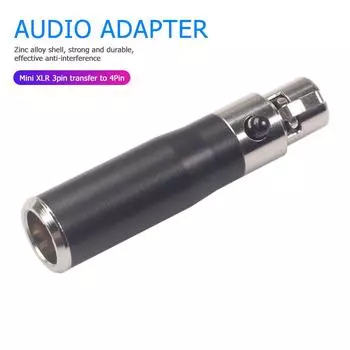 Mini XLR 3 4 Pin Female конвертер адаптер Mini Connector Audio Adapter Universal