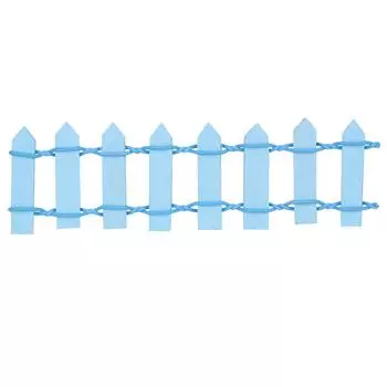 Мини-заборчик, милый миниатюрный садовый деревянный забор, кукольный домик, украшение, синий