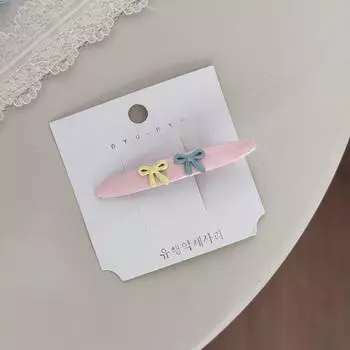 Мини заколка-бантик для волос для женщин, для девочек, аксессуары-заколки, корейский K-pop, милый, кавайный, модный, заколка-автомат, головной убор, краб, дизайнерский