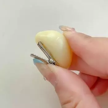 Мини-заколка для челки, аксессуары для волос для подруг, подарок, заколка для волос с имитацией чеснока, головной убор с креативным вкусом 2pcs