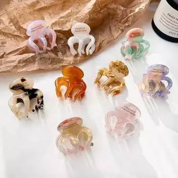 Мини-заколка-краб из ацетата и акрила Kawaii, милая заколка для волос для девочек, милые шпильки, головные уборы 2,5 см, детские аксессуары