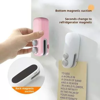 Мини-запайщик для пластиковых пакетов, 2-в-1, термосварной резак, перезаряжаемый магнитный зажим, многоразовый, свежесть продуктов питания A белый