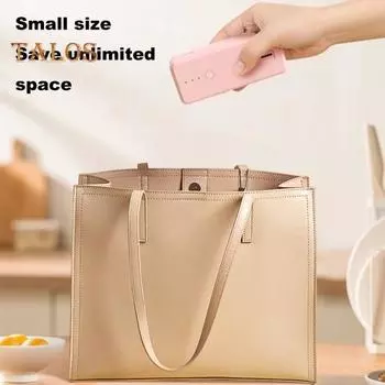 Мини-запайщик и резак для пакетов, заряжаемый через USB, 2 в 1, машина для запечатывания пластиковых пакетов, портативный инструмент для термосварки с магнитной задней частью белый