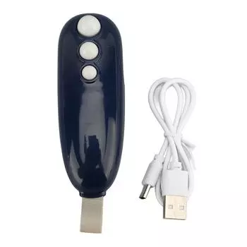 Мини-запайщик пакетов Перезаряжаемый Портативный Ручной Термозапайщик и Резак для Пластиковых Пакетов Закуски синий