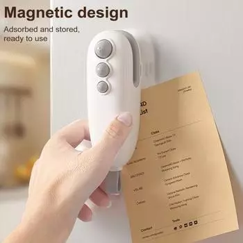 Мини-запайщик пакетов, ручной термосварщик для портативной запайочной машины, вакуумная бытовая машина для консервации продуктов питания синий