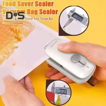 Мини-запайщик пакетов с резаком, двухфункциональная портативная ручная запайщик для закусок, конфет, пластиковых пакетов темно-зеленого