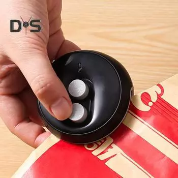 Мини-запайщик пакетов с резаком, перезаряжаемая машина для запечатывания закусок, портативный вакуумный запайщик для пищевых продуктов с термосваркой для пластиковых пакетов, пакетов для закусок белый