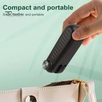 Мини-запайщик пакетов с резаком, перезаряжаемая термосварочная машина 1200 мАч, портативный запайщик для закусок и хранения продуктов белый