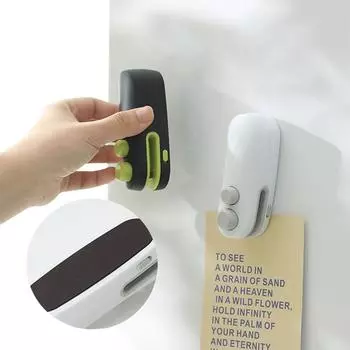 Мини-запайщик пакетов USB-перезаряжаемый вакуумный пищевой запайщик Портативный пищевой запайщик для пластиковых пакетов Пакеты для закусок чёрный