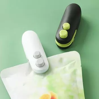 Мини-запайщик пакетов USB-запайщик пакетов Портативный запайщик пищевых продуктов для пластиковых пакетов Пакеты для закусок белый