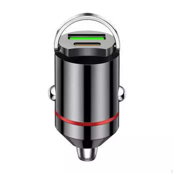 Мини-зарядное устройство для телефона в машине Автомобильные аксессуары Металлическая конструкция Быстрая зарядка Style A