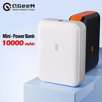 Мини-зарядное устройство Power Bank на 10000 мАч для iPhone 15, 13, Xiaomi 14, Huawei P30, зарядное устройство для мобильных телефонов, внешний аккумулятор, 10000 мАч