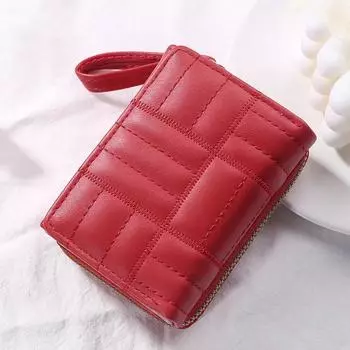 Мини-засов, однотонный держатель для нескольких карт, короткие кошельки для монет, женский кошелек, простой кошелек для денег с идентификатором, кредитной картой, кожаный женский кошелек