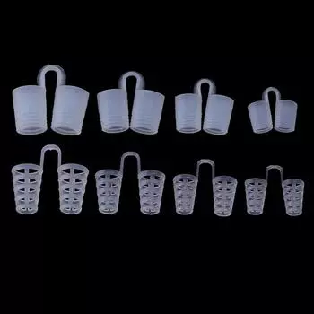 Мини-зажим для носа от храпа, силиконовый набор для защиты носа от храпа