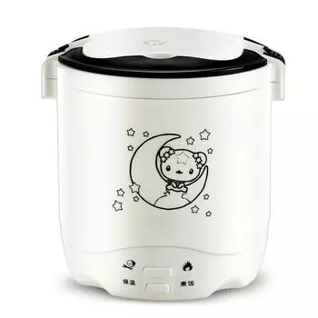 Мини-зерноварка 1,2 л, 220 В, 200 Вт, портативная мини-рисоварка - высококачественная нержавеющая сталь, многоцелевое приготовление пищи в дороге розовый