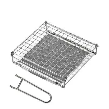 Мини-жаровня CAMPING MOON, сетчатая подставка для горелки, твил, сетка с высокой сеткой