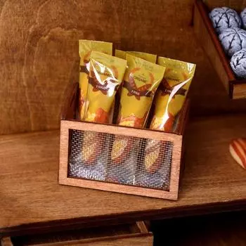 Мини-железная сетка деревянная рама ящик для хранения ящик для хранения кукольный домик украшение игрушка миниатюра