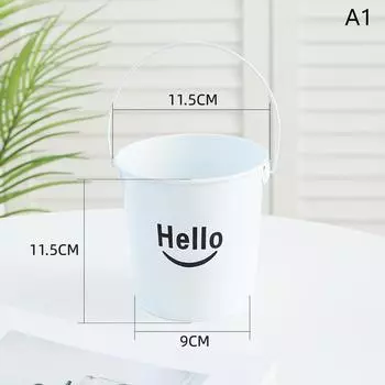 Мини-железное ведро с ручкой, подвесные цветочные горшки, сувениры на свадьбу, день рождения, вечеринку, конфеты, подарок, контейнер для хранения ведра