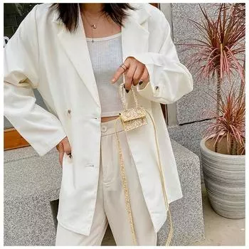 Мини-женская сумка, модная квадратная дизайнерская сумка через плечо с украшением, роскошная сумка, качественная искусственная кожа, яркие цветные кошельки на плечо жёлтый