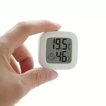 Мини ЖК-цифровой термометр, гигрометр, электронный измеритель температуры и влажности для помещения, датчик метеостанции для дома белый