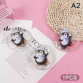 Мини-зимняя грелка для рук, мгновенный согревающий комплект, многоразовая грелка для рук с милым мультяшным пингвином, теплая и быстро нагревающаяся, подарок