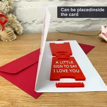 Мини-знак «Я люблю тебя» ко Дню святого Валентина, настольное украшение, фигурка, рождественский подарок