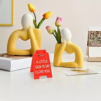 Мини-знак «Я люблю тебя», украшение для рабочего стола на День святого Валентина, рождественский подарок, выдвижная мини-знак, чтобы выразить любовь к девушке, жене, невесте красный