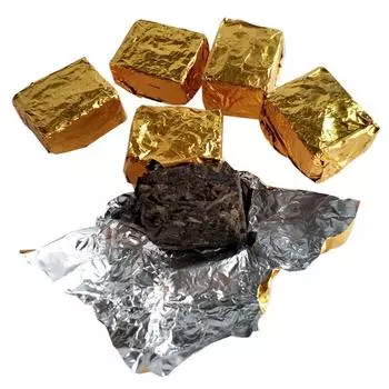 Мини-золотой кирпич * JUNSHAN Jun Shan Huang Cha Китайский желтый прессованный чай в коробке 50 г