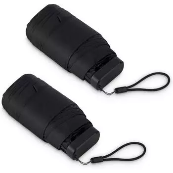 Мини-зонт для кошелька, небольшой дорожный зонт, компактный водонепроницаемый зонт для небольшого дождя, подходит для женской сумочки и кармана