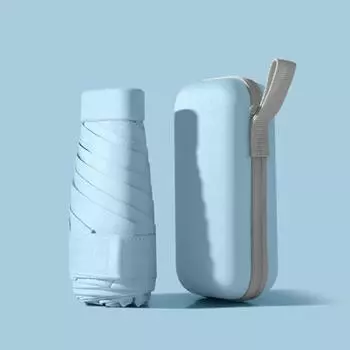 Мини-зонт-капсула, солнечный и дождливый зонт Dualuse, непромокаемый солнцезащитный зонт, портативный зонт для путешествий на открытом воздухе, путешествия