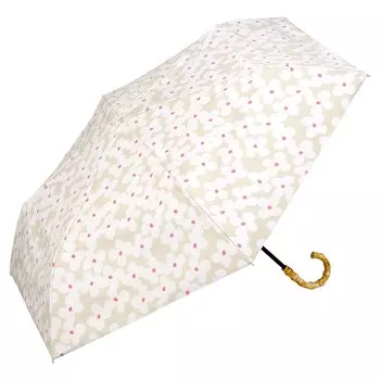 Мини Зонт-Купол Складной с Принтом Блэкаут, Легкий, Защита от УФ-лучей UPF, Подходит для Дождя или Солнца, Идеален для Бамбука или Любого Стильного и Практичного Wpc. Зонт от солнца, Бежевый,