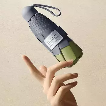 Мини-зонт с 8 ребрами, ветрозащитный, защита от ультрафиолета, 5 складной зонт, портативный дорожный дождевик, женский зонт, карманный детский зонт