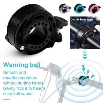 Мини-звонок для велосипеда 110 дБ громкий звук легкий алюминиевый сплав MTB шоссейный горный складной прозрачный