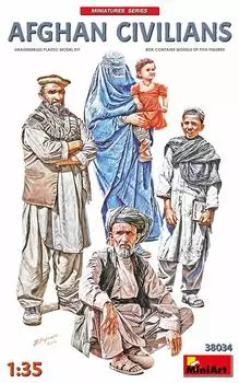 Miniart Afghan Citizen 5 деталей пластиковая модель MA38034 1/35