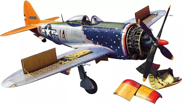 Miniart American Thunderbolt Advanced Kit Пластиковая модель MA48029 1/48 P-47D-30RA