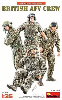 Miniart British Army Tank Crew Набор из 4 пластиковых моделей MA37059 1/35