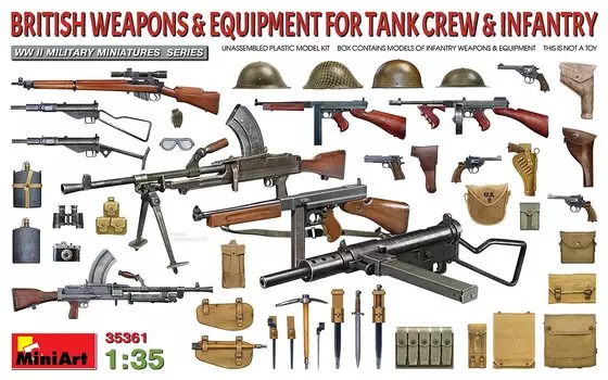Miniart British Army Tank Weapon Set Пластиковая модель MA35361 1/35 Экипаж/Пехота