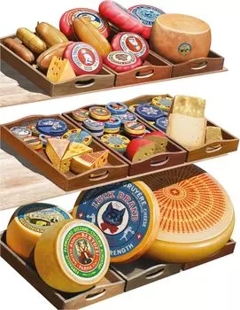 Miniart Сырные продукты Пластиковая модель MA35656 1/35