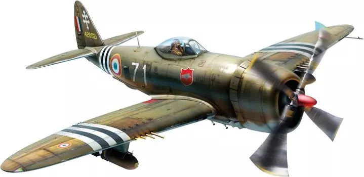 Miniart Freedom France Thunderbolt Basic Kit Plastic Model MA48015 1/48 P-47D-28RE