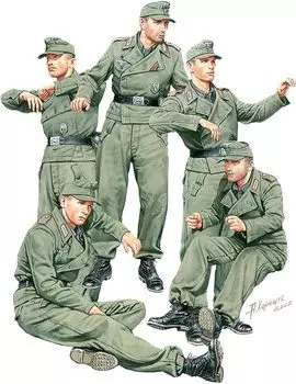 Miniart German AFV Crew Special Edition 5 фигурок пластиковая модель MA35415 1/35