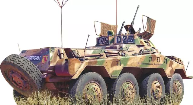 Miniart Германия Тяжелый Бронетранспортер Ранняя Модель Интерьера Пластиковая Модель MA35410 1/35 Sd.Kfz.234/1