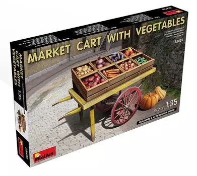 Miniart Market Cart and Vegetable Set Пластиковая модель MA35623 1/35
