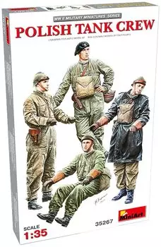Miniart Польская армия Roland танковый экипаж набор фигурок 4 шт пластиковая модель MA35267 1/35