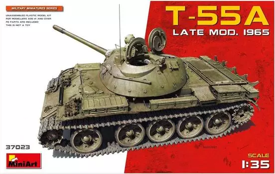 Miniart Советский Союз Поздняя модель 1965 Пластиковая модель MA37023 1/35 Т-55А