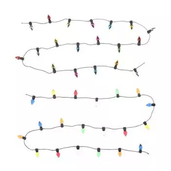 Миниатюра кукольного домика 0,5 м 1/12, гирлянда разноцветных пластиковых рождественских гирлянд A1