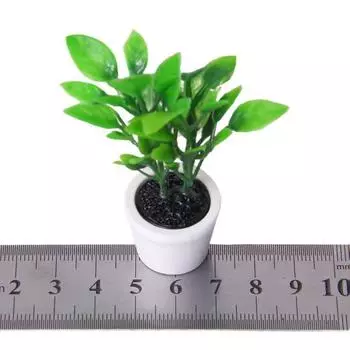 Miniature Dollhouse 1:12 Green Plant Landscape Garden Accessory Toy House Decor
